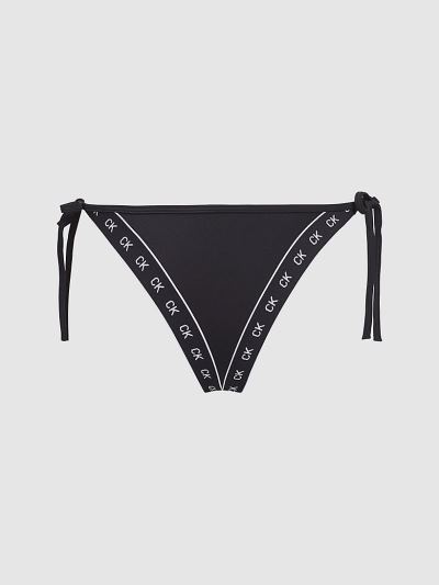 Calvin Klein Fürdőruha HU953587 | Calvin Klein Core Mono TapeTie Side Női Bikini Alsó Fekete